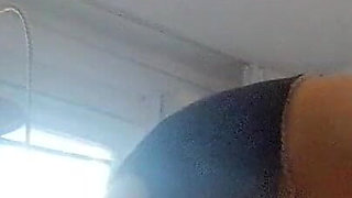 Amateur Wife Does Housework Naked. Brunette with Hairy Pussy, Big Ass.