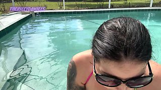 Stepsister Outdoor Blowjob