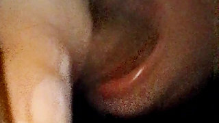 Blowjob girl suck a dick until it cum