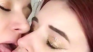 Hot Students Play with Saliva