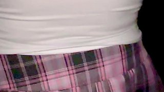 Pink Scottish Mini Skirt Whore Anal Plug And Exhibition In Town