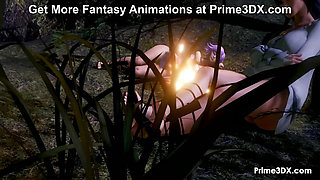 Magical Midnight Footjob - Enchanted Troll's Glowing Touch at Prime3DX