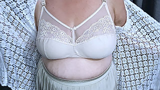Cheating Granny wants lots of your cum all over her big mature boobs