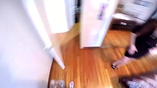 Amateur Big Titted Brunette Get Fucked On The Couch