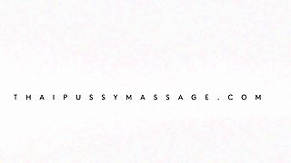 Thai girl grabs my cock during her massage