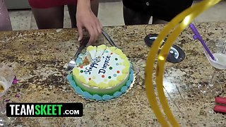 Katie Morgan celebrates her divorce with a lezzie milf three way - teamskeet