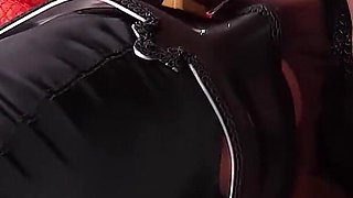 Witch Locks a Man in a Box to Suck and Jerk His Cock to Milk His Cum Into Her Mouth