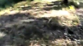 Russian MILF Hogtied in the Forest