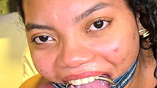 Giving Blowjob with Deepthroating, and Drinking Piss While Six Months Pregnant