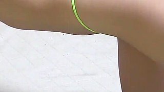 Micro Thong Bikini Wedgie Ass and Pussy, Big Tits Swaying Tiny Bra, Perfect Body Japanese Girl Seduce Sexy Aerobics