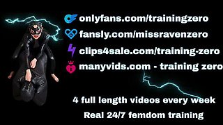 Halloween Pegging Fuck - Masked Femdom Fisting & Anal Training