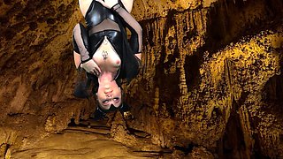 Camsoda Bat costume slut goes solo dildo fucking