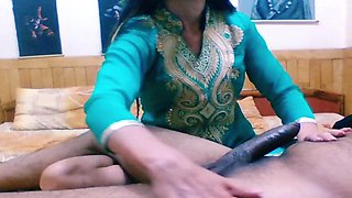 Sex-positive stepmom Bolly Karma drops by her stepson's apartment for some fun