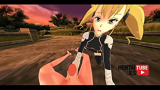 Kaiju N8 Hentai - Kikoru Shinomiya Handjobjob and Fucked at Cowgirl POV - Asian Japanese Manga Anime Hentai 3D Porn