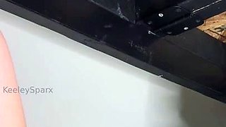 Glory hole babe in bukkake session