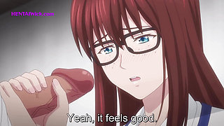 Hard Doggy at Work with my Shy Colleague, It's to Loud - Hentai Anime, ENG Sub