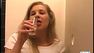 Hot! Blond MILF Oral Amber Sloppy Edging Gloryhole Blowjob with Oral Creampie