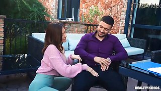 Alexis Wilson gets her business partner's dick in her mouth & pussy
