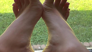 Ivys Feet on the Window