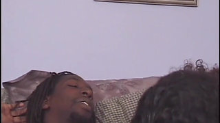 Black chubby pussy fucking black cock sucking