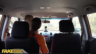 Pecker luving, blondie honey with petite boobs, Eva Barbie is having bang-out with her driving schoolteacher