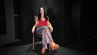 Behind the scenes with a hot brunette porn star, Jackie Ohh