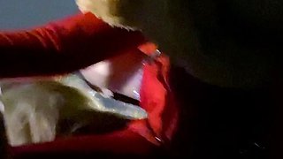 Awesome brunette amateur babe fucking outdoor