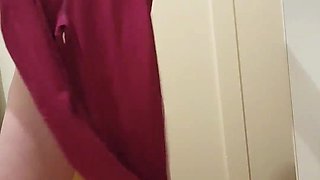 Molten cougar milks in her van