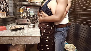 Caught Hot and Beautiful Bhabhi Watching Porn in the Kitchen. Then Bhabhi Had to Give Me Her Pussy.