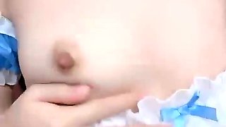 Hot japanese teen enjoys hot sex after pussy toying