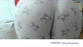 Turkish MILF Masturbates in Pajamas - Big Ass Doggy Style - First Anal Disclosure