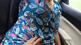 Office Manager Inba Fucks Married Colleague Hard in Car - Hot Indian Outdoor Sex Part 2