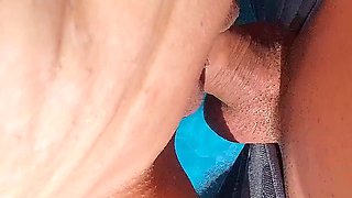 I Invited My Step-cousin to the Pool at Home, She Was Surprised by My Hard and Erect Cock