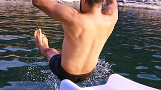 Brunette Teen Bondaged Outdoors