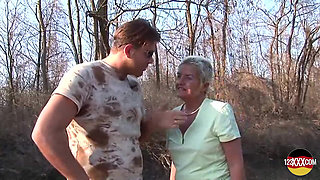 Older Blonde Picked to Suck and Fuck