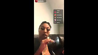 Hot Black Maid Does Some Webcam Black and Ebony