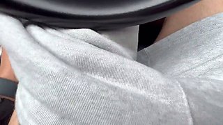 Handjob on a Busy UK Motorway by a Sexy Milf with a Big Cock