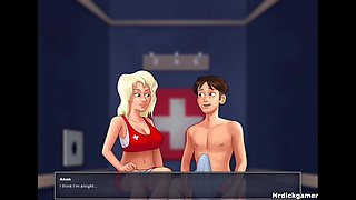 Summertime Saga Doctor Treatment and Cumshot