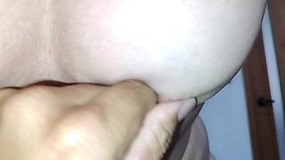 My Stepsister's Big Juicy Ass Rides My Hard Cock and Squeezes All My Milk Out of Me - Cowgirl