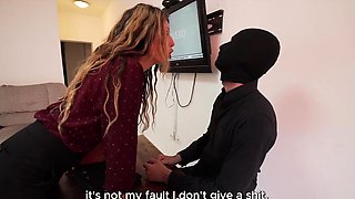 Spanish Pegging and Foot Fetish - Ghalia Sodomizes Her Boss