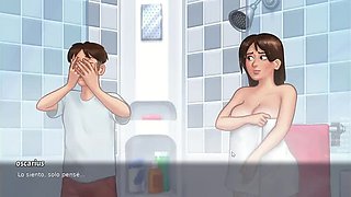 My Stepmom's Hot Car Kisses - Summer Time Saga Hentai Fuck