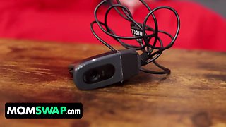 Chesty milf step-moms barbie and cassie have caught their stepsons observing on their stepsisters - mylf