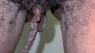 Closeup Pulling My Big Long Pussy Lips