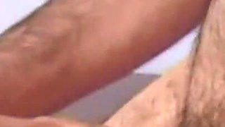 She opens her mouth wide and then her hairy pussy to be fucked