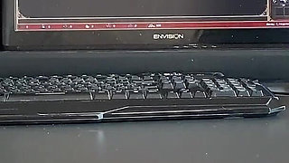 Stepdaughter Prevents Stepfather Play a Computer Game. but She Sucks Dick Well with a Swallow Part 1