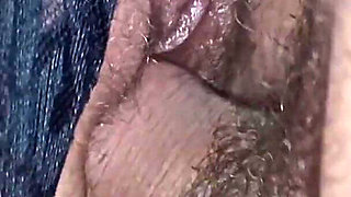 Outdoor, Hairy Pussy Masturbation