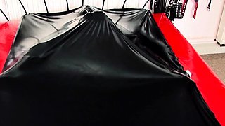 Femdom fetish mistresses fuck bdsm loser with strapon