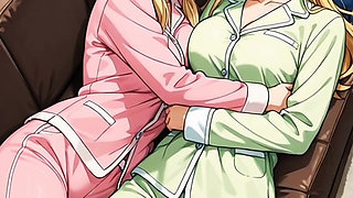 Teasing Busty Blonde Dykes' Full-On Fingering, Licking, and Dildo-Fucking Orgy