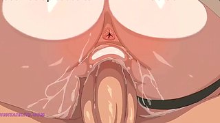 Blonde princess got every hole smashed - hentai