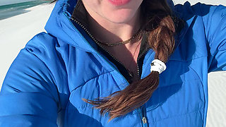 Walking on the Beach Calls for a Quick Orgasm!